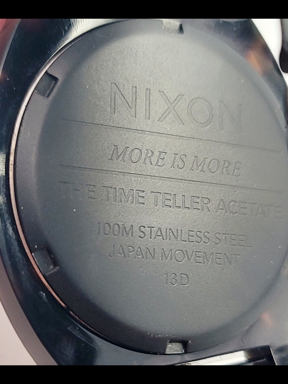 Nixon Black Watch with Tortoiseshell Bezel Accents - Picture 5 of 7